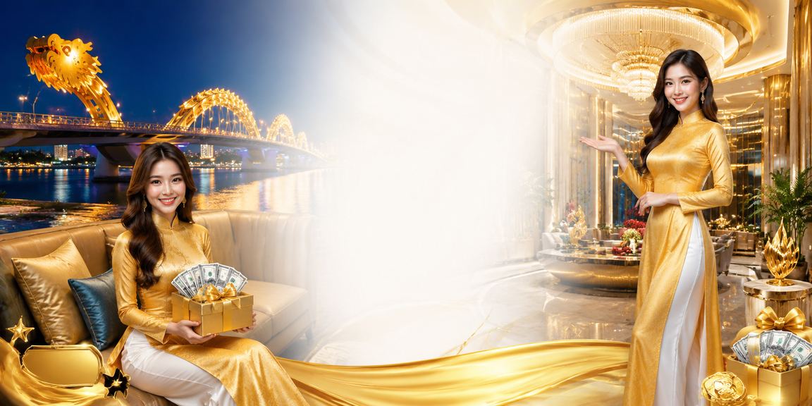 Không khí giải trí casino tại Đà Nẵng với trang phục áo dài truyền thống và bầu không khí lễ hội